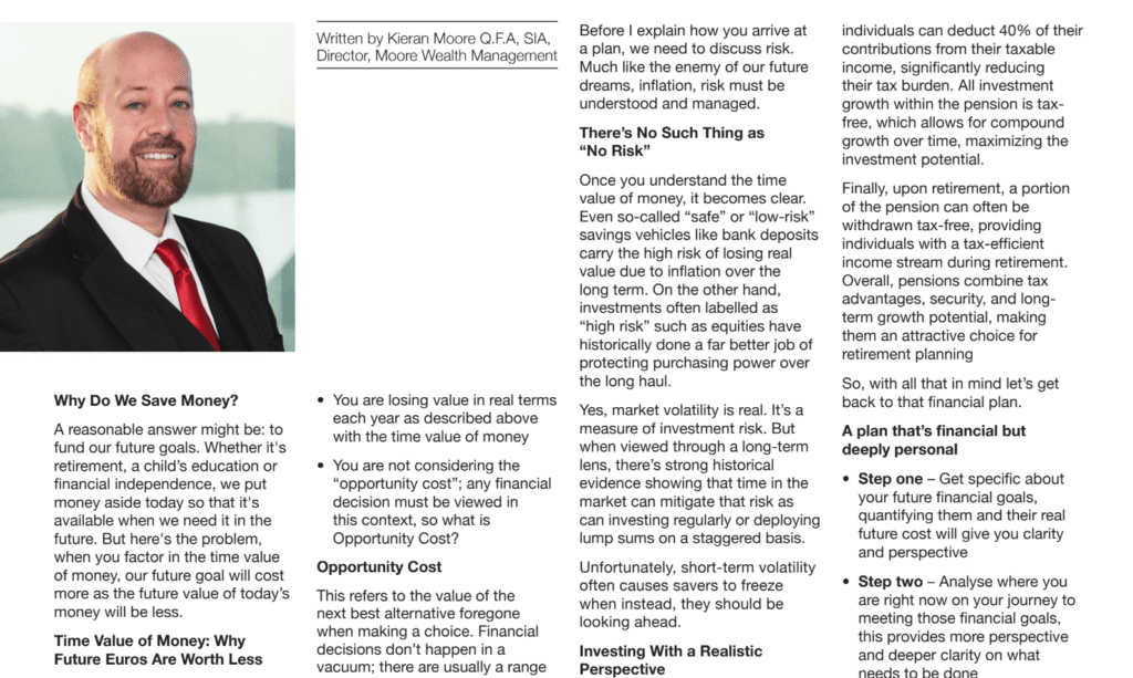 Saving and Investing - Kieran Moore's IPN Article